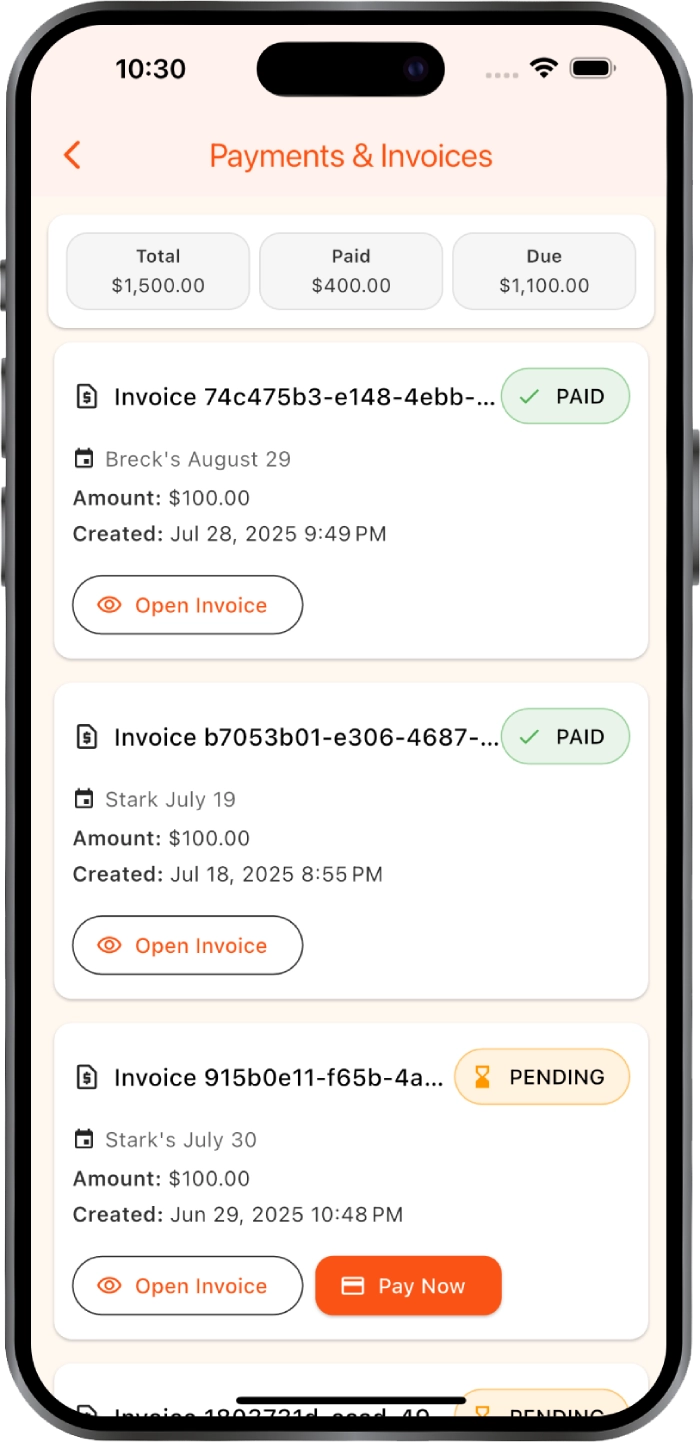 Payments & Invoices