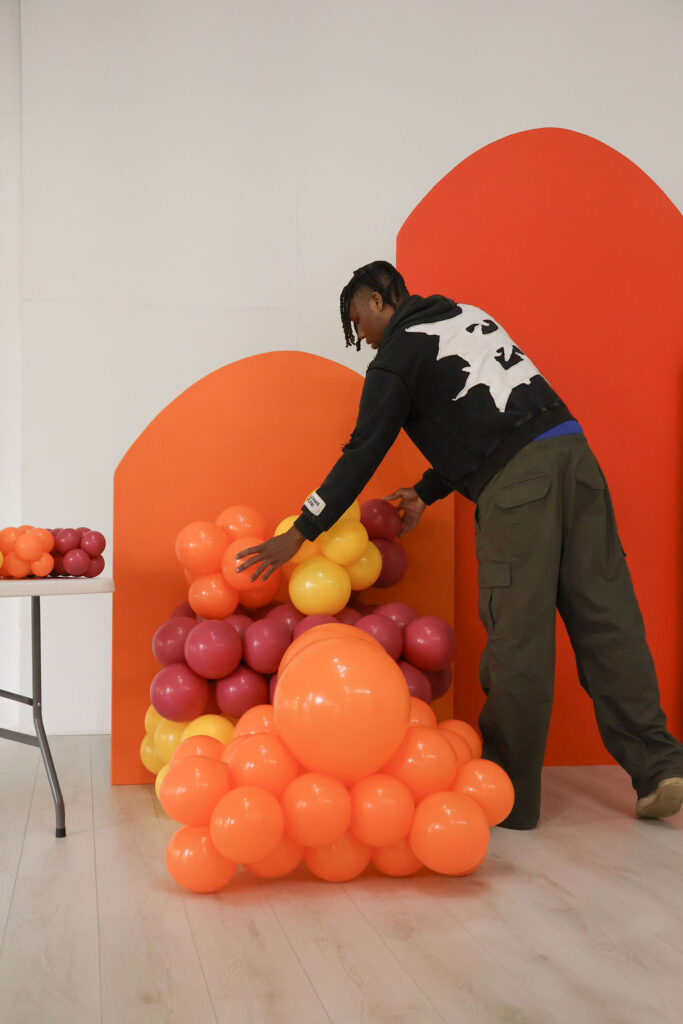 balloon arch construction