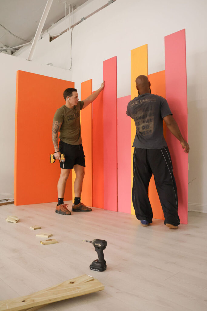Backdrop construction display