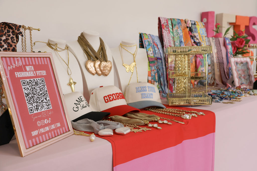 vendor booth close up